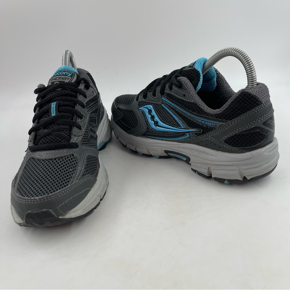 Saucony Women’s Cohesion 9 Grey Blue Running Lace-Up Shoes S15268-2 - Size 7.5 - Picture 9 of 11